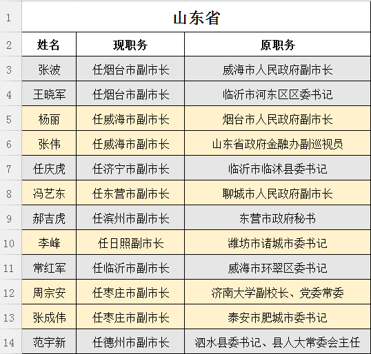 山东省人事任免最新消息全面解读与分析